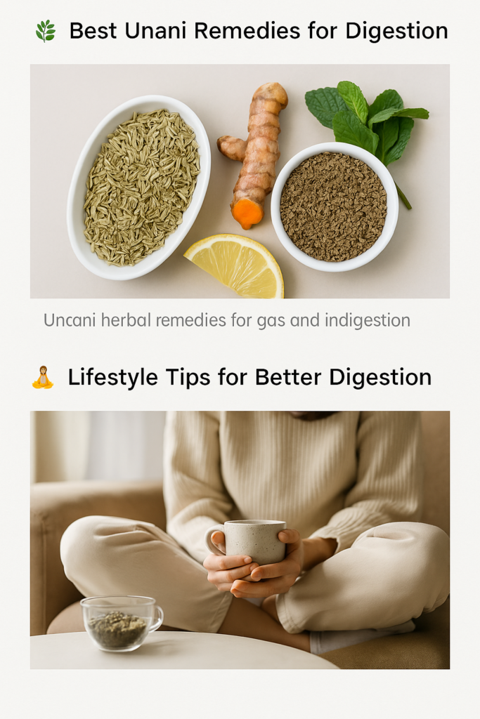Unani herbal remedies: fennel, turmeric, ginger, mint, lemon